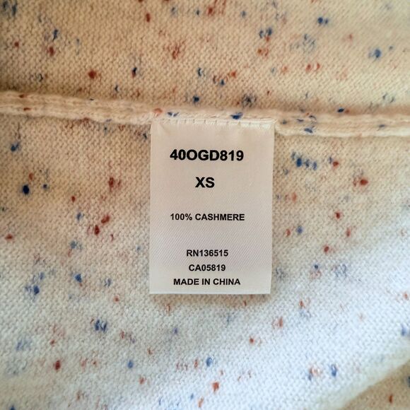 NWT Revolve One Gray Day Sloan 100% Cashmere Cardigan in Red & Blue Speckle XS - Picture 7 of 11